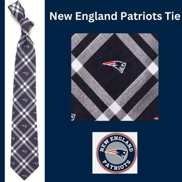 NWT - New England Patriots Tie - Picture 1 of 12